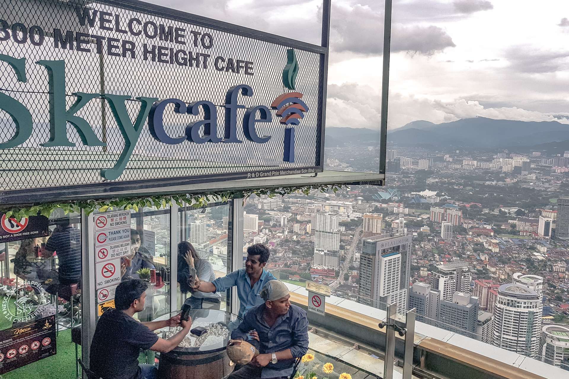 Malaysia Kuala Lumpur sky cafe