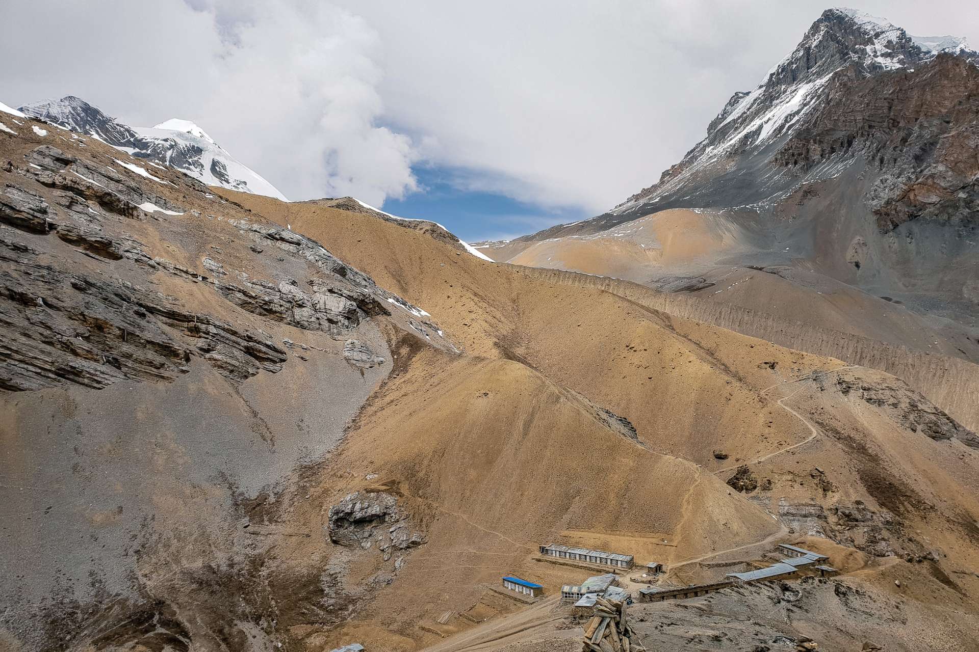Nepal Annapurna Circuit trekking High Camp